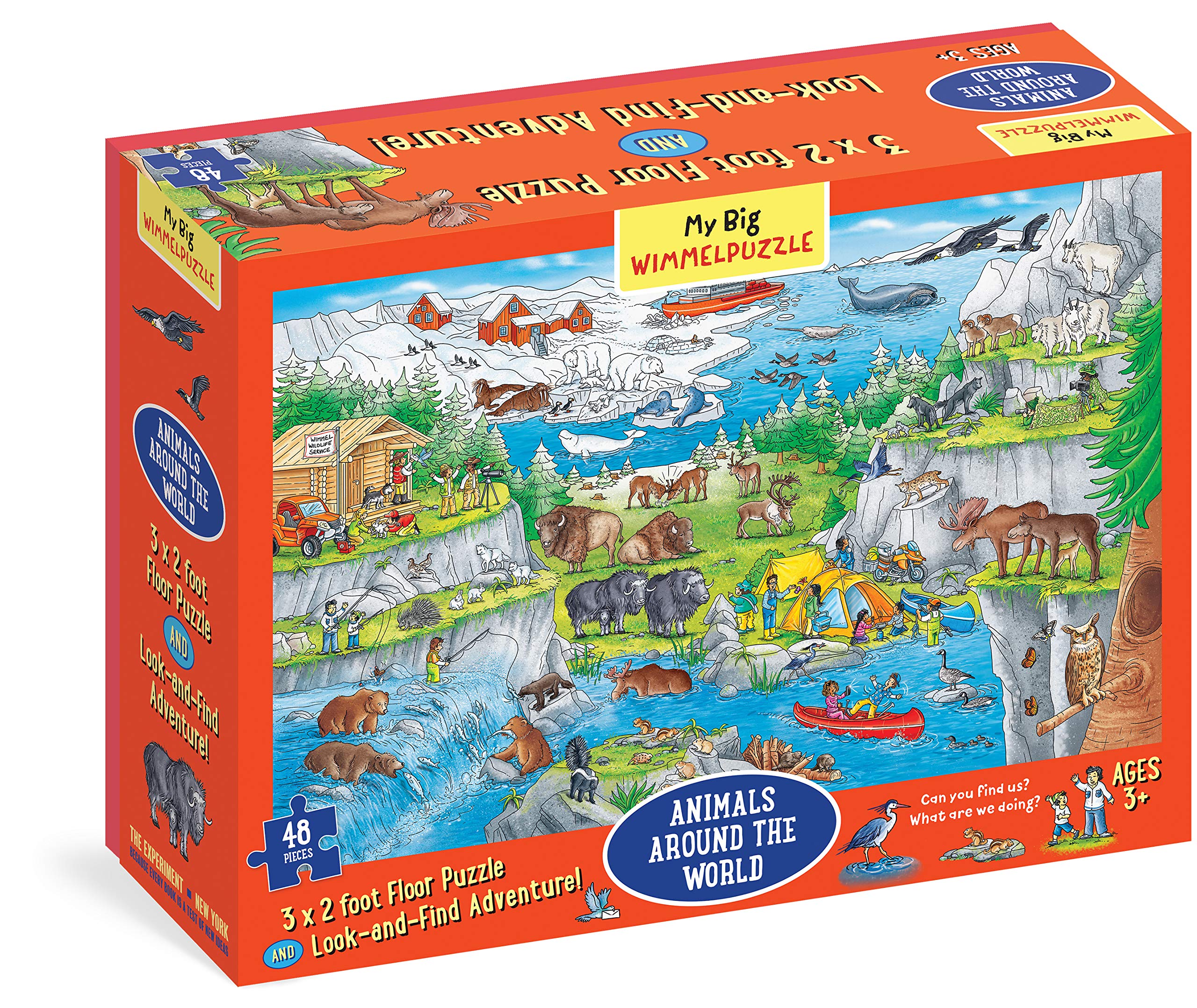 My Big Wimmelpuzzleanimals Around The World Floor Puzzle, 48Piece