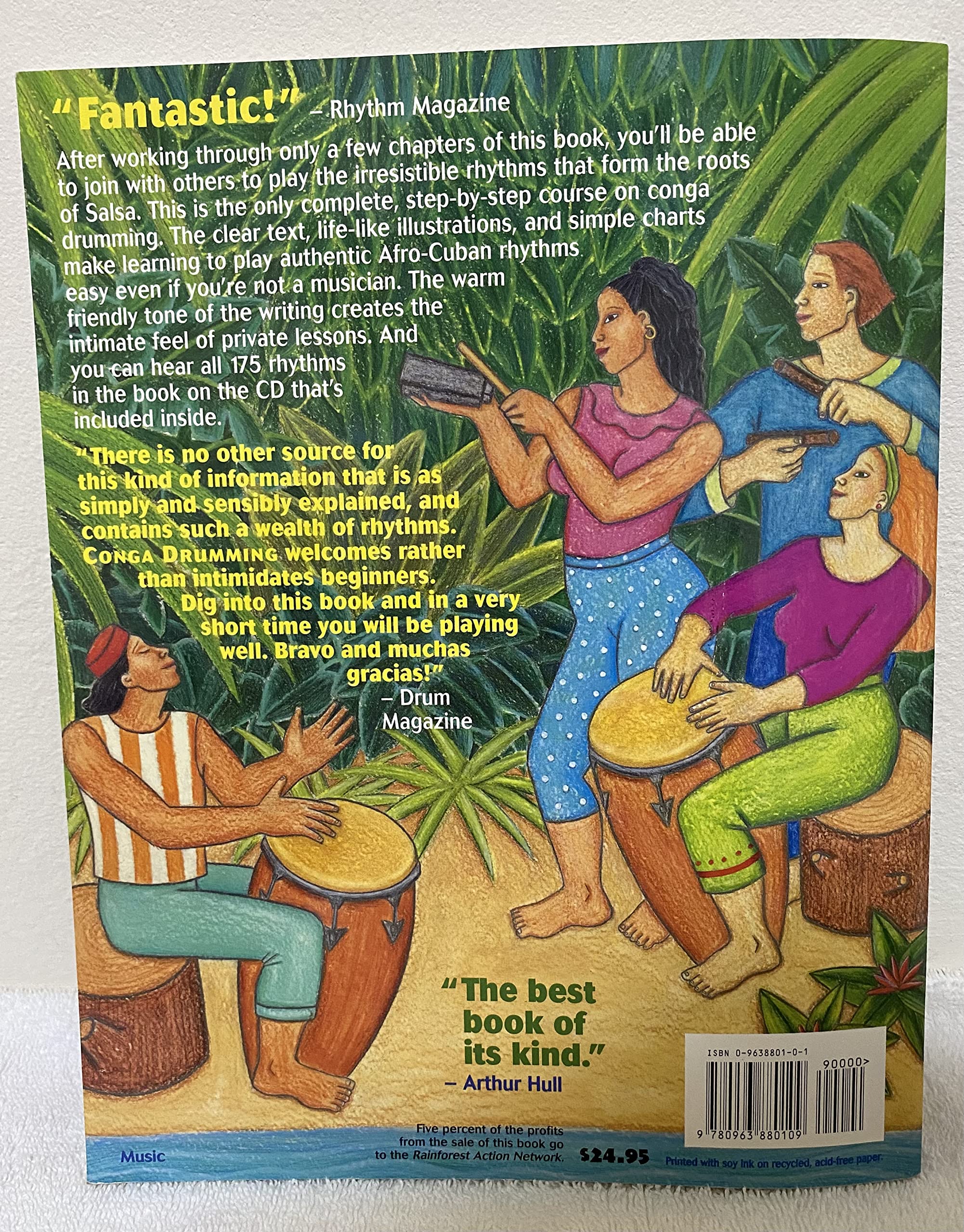 Conga Drumming: A Beginner'S Guide To Playing With Time W/ Cd,Used