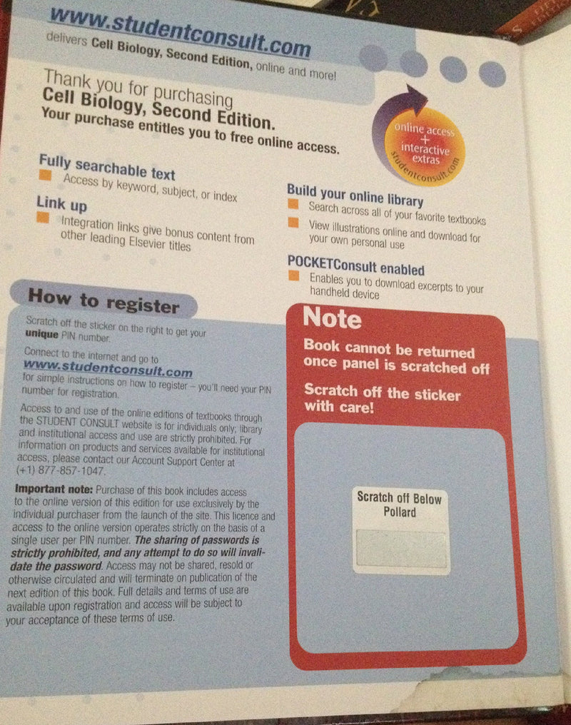 Cell Biology: With STUDENT CONSULT Access (Pollard, Cell Biology, with Student Consult Online Access),New