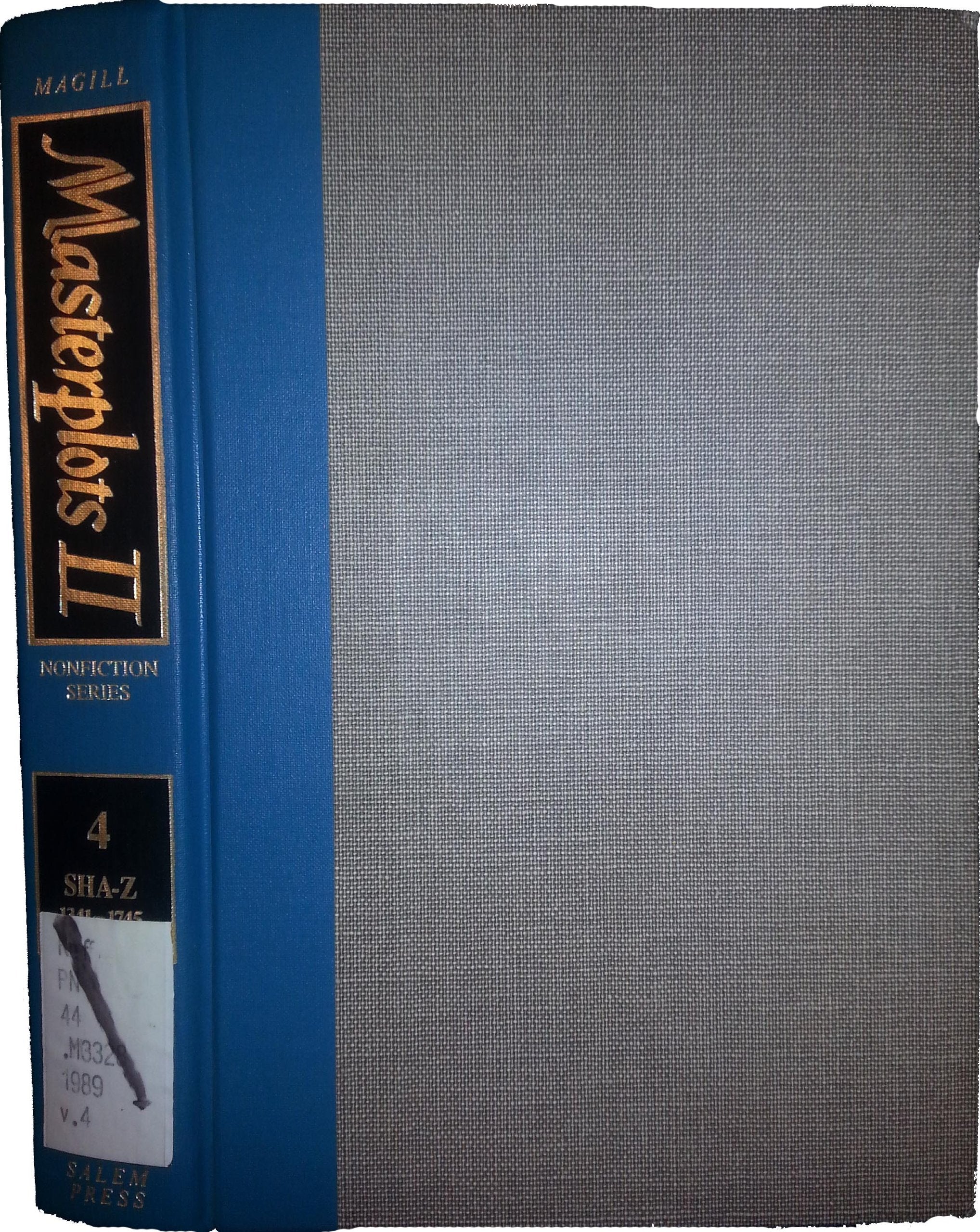 Masterplots II: Nonfiction Series (Vol 4),Used