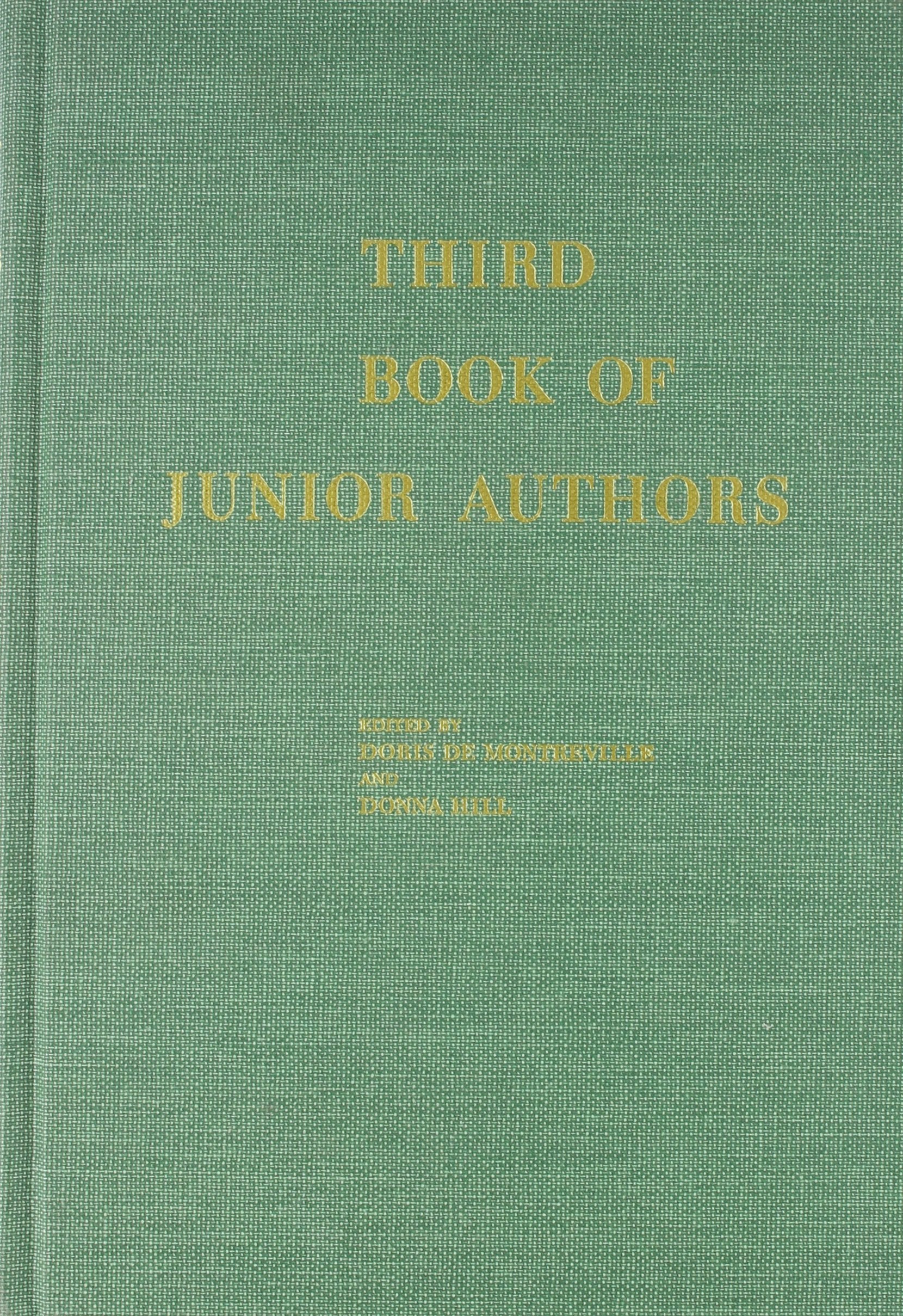 Third Book of Junior Authors (Authors Series),Used