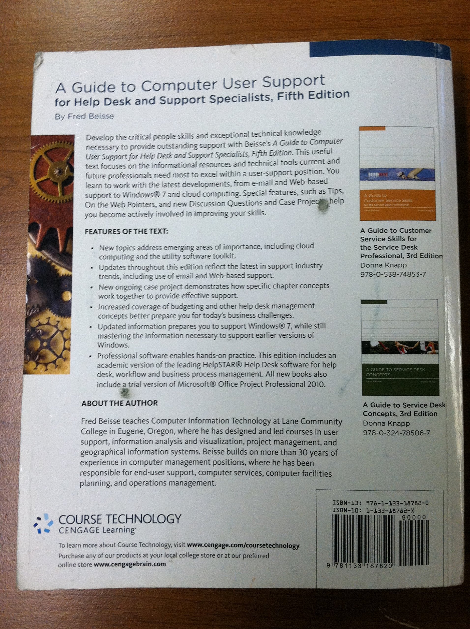 A Guide to Computer User Support for Help Desk and Support Specialists, 5th Edition,Used