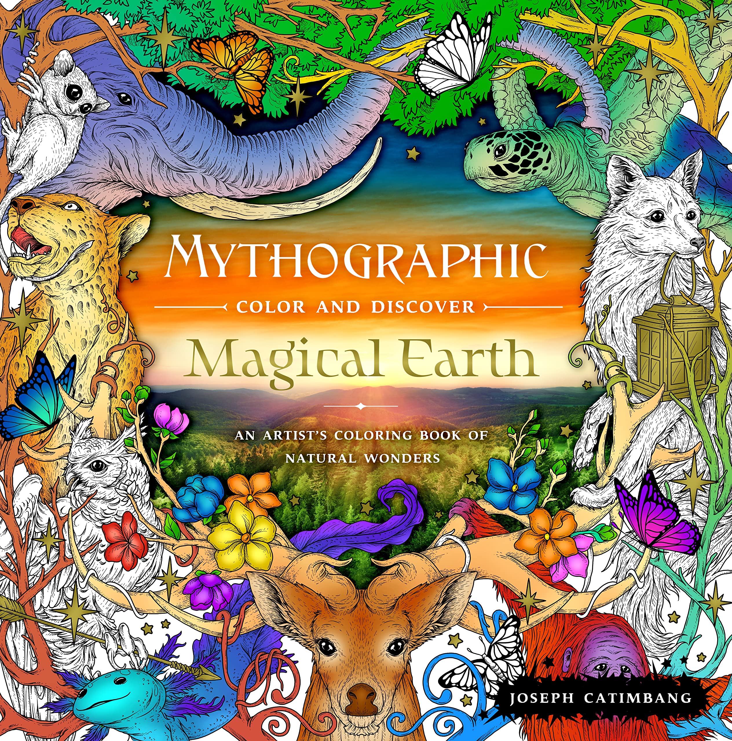 Mythographic Color and Discover: Magical Earth: An Artist's Coloring Book of Natural Wonders,New