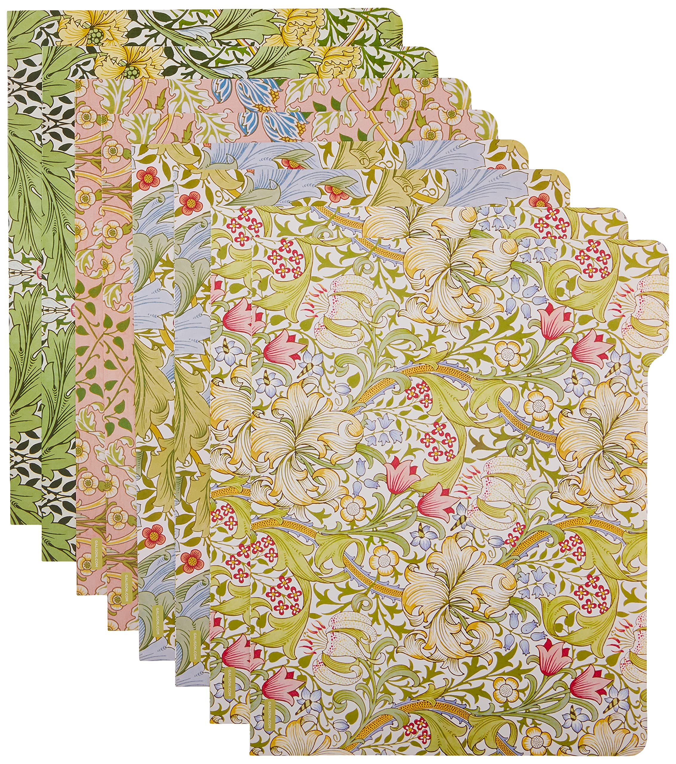 Galison William Morris Morning Garden File Folders, Multicolor (30382),New