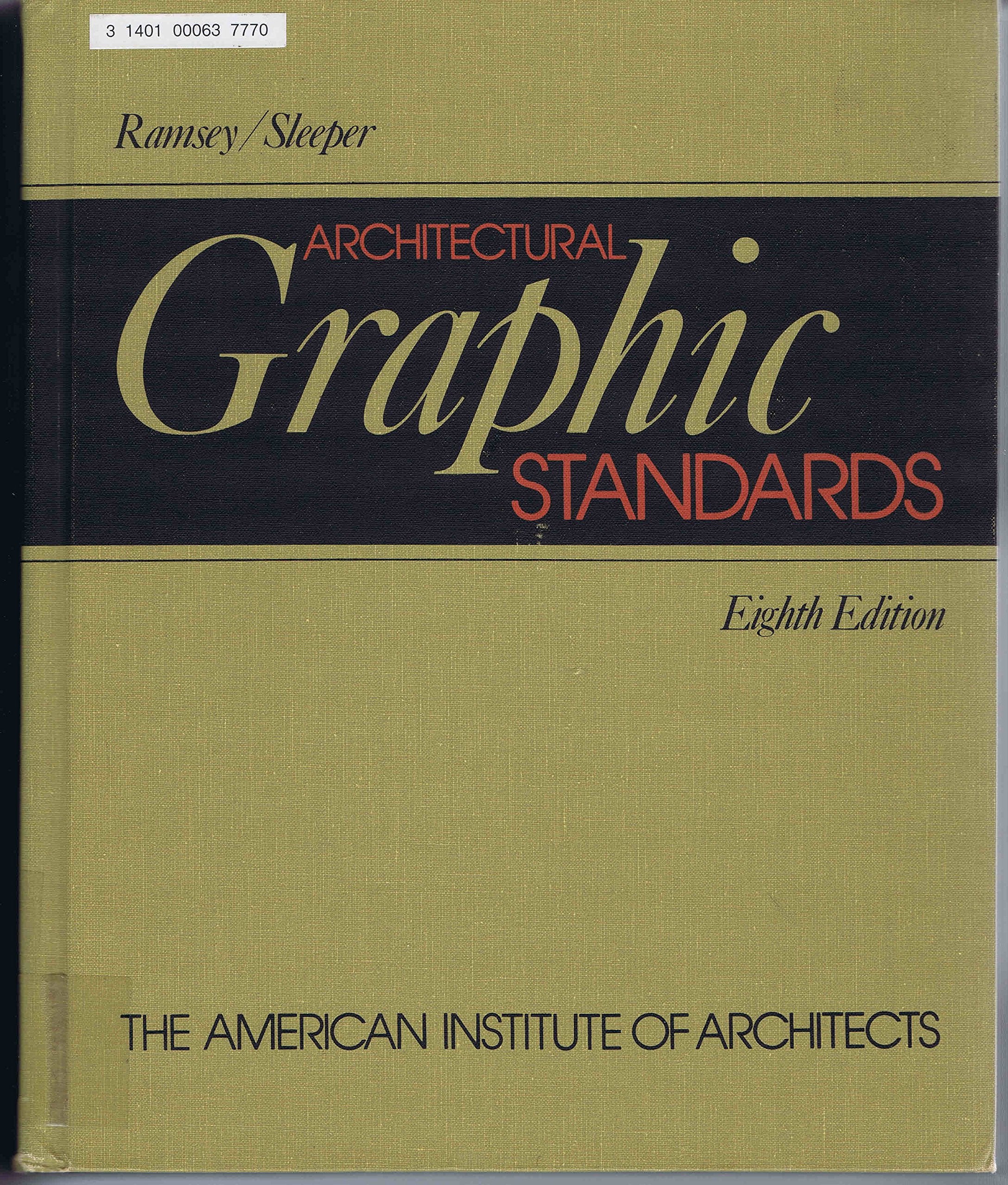 Architectural Graphic Standards, 8th edition,New