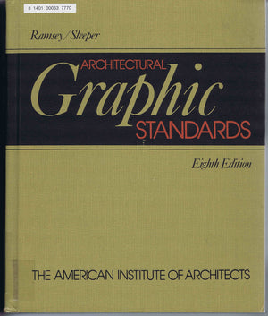 Architectural Graphic Standards, 8th edition,New