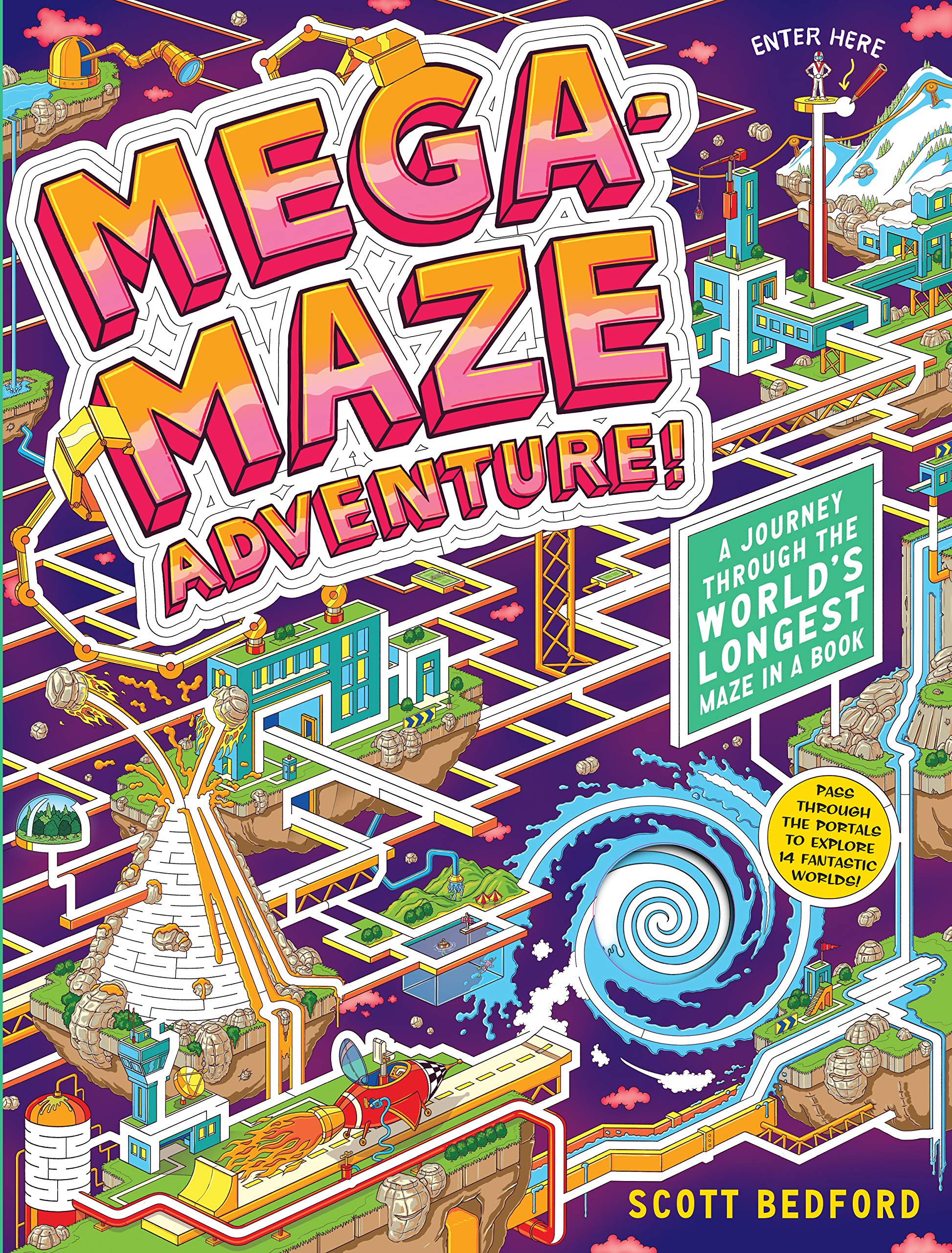 Megamaze Adventure! (Maze Activity Book For Kids Ages 7+): A Journey Through The World'S Longest Maze In A Book