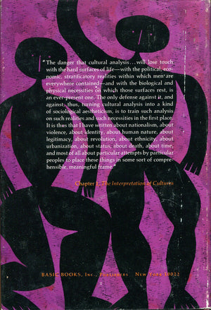 The Interpretation of Cultures: Selected Essays,New