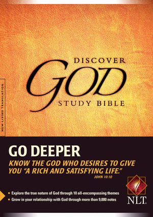 Discover God Study Bible: New Living Translation,Used