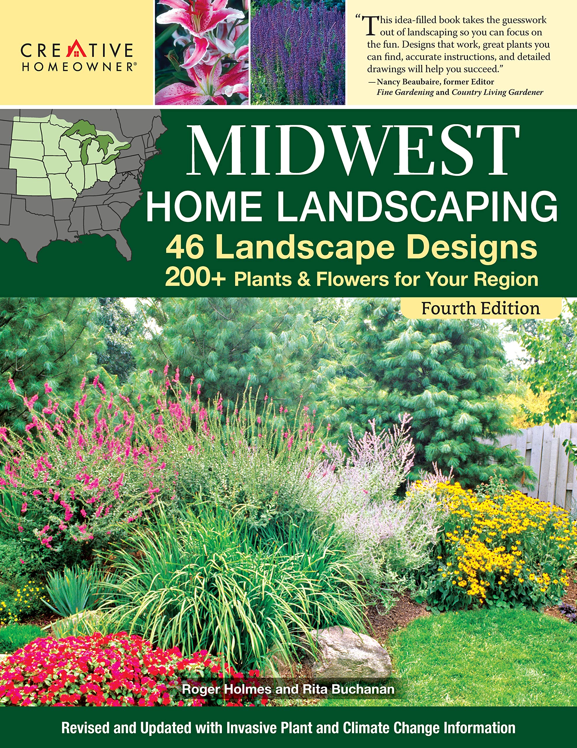 Midwest Home Landscaping, Fourth Edition: 46 Landscape Designs, 200+ Plants & Flowers for Your Region (Creative Homeowner) Garde,Used