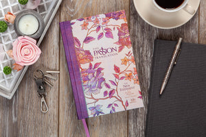 The Passion Translation New Testament (2020 Edition) HC Peony: With Psalms, Proverbs, and Song of Songs (Hardcover)  A Perfect ,Used