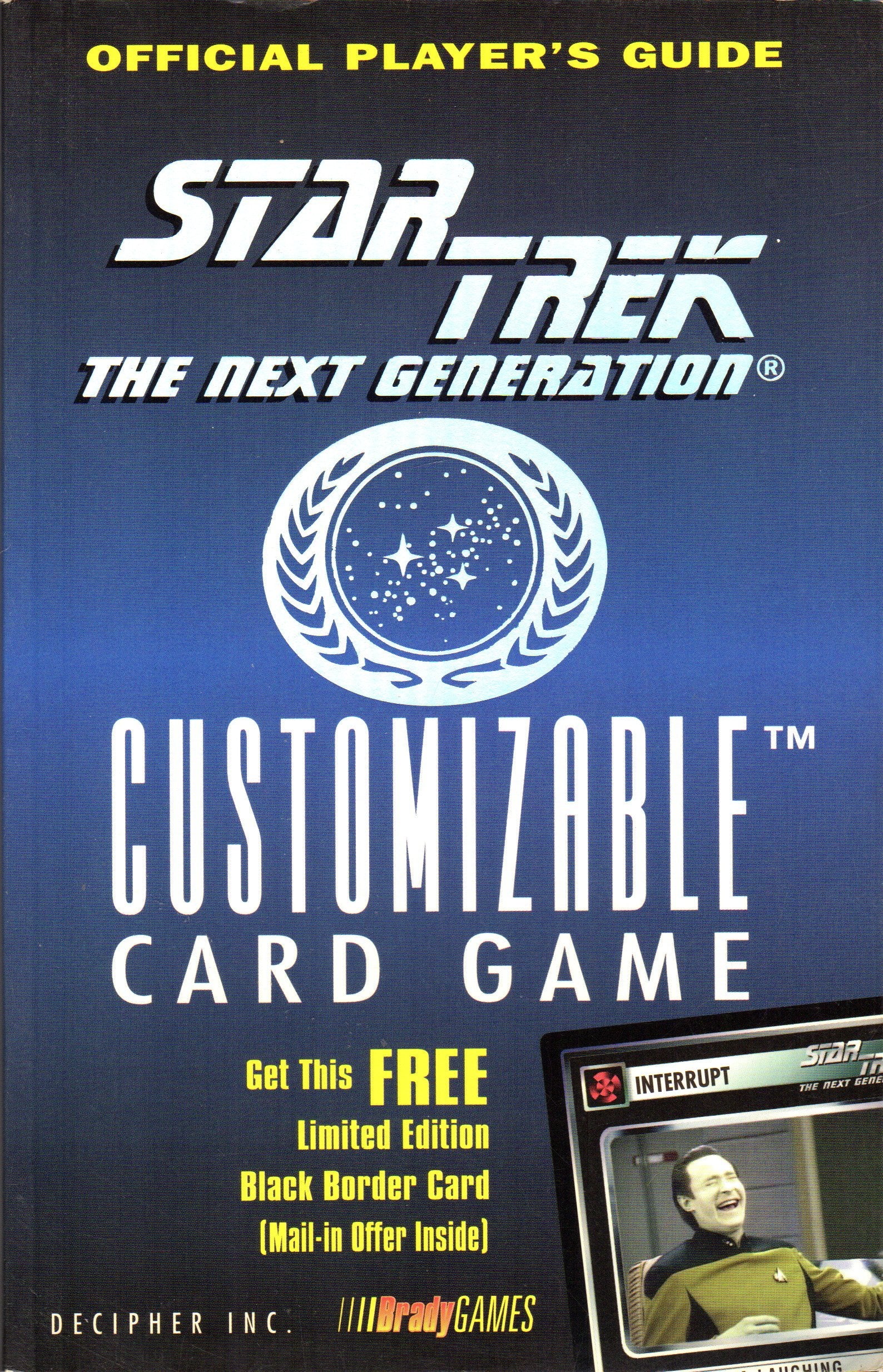 Official Pocket Player'S Guide Star Trek The Next Generation Customizable Card Game