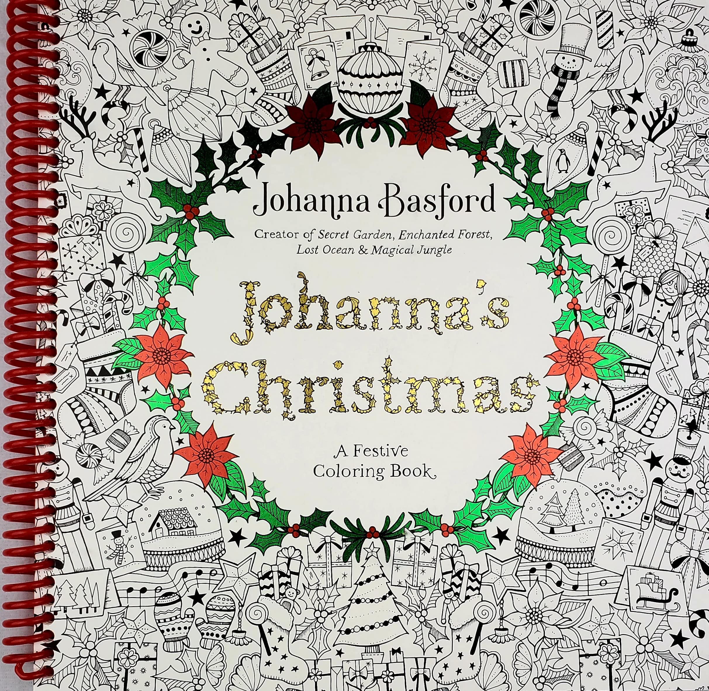 Johannas Christmas: A Festive Coloring Book for Adults