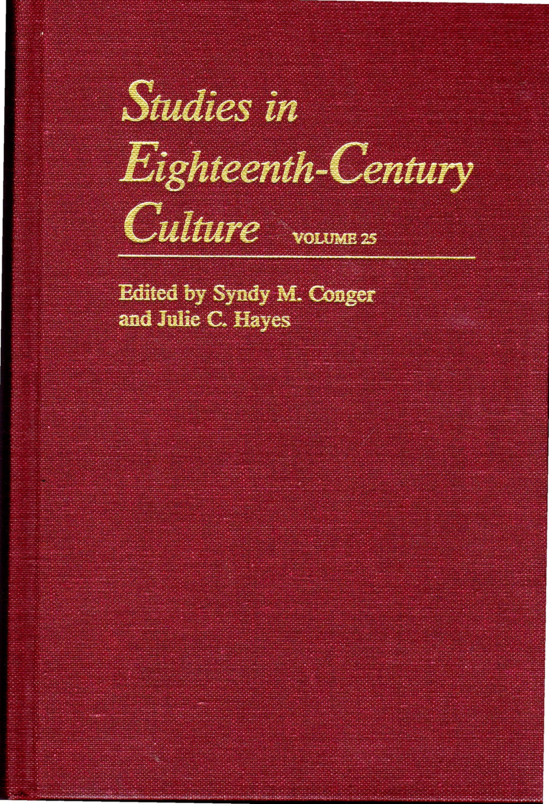Studies in EighteenthCentury Culture,Used