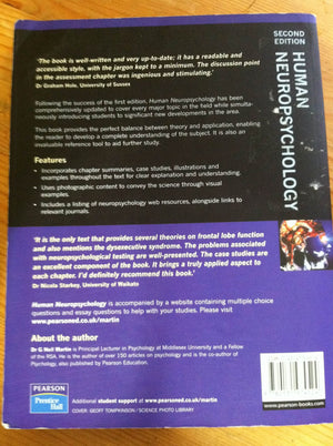 Human Neuropsychology (2nd Edition),Used