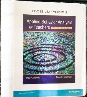 Applied Behavior Analysis for Teachers Interactive Ninth Edition, Enhanced Pearson eText with LooseLeaf Version  Access Card ,Used