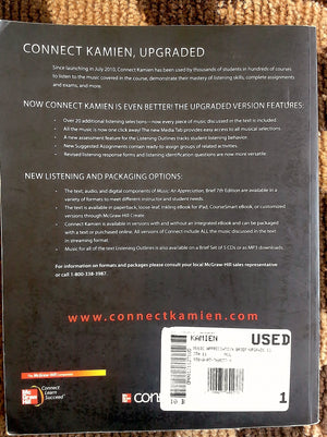 Music: An Appreciation (Brief) Connect Upgrade Edition,Used