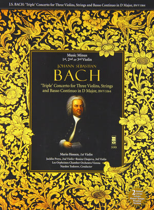 Johann Sebastian Bach: Triple Concerto for Three Violins in C Major, BWV 1064,New