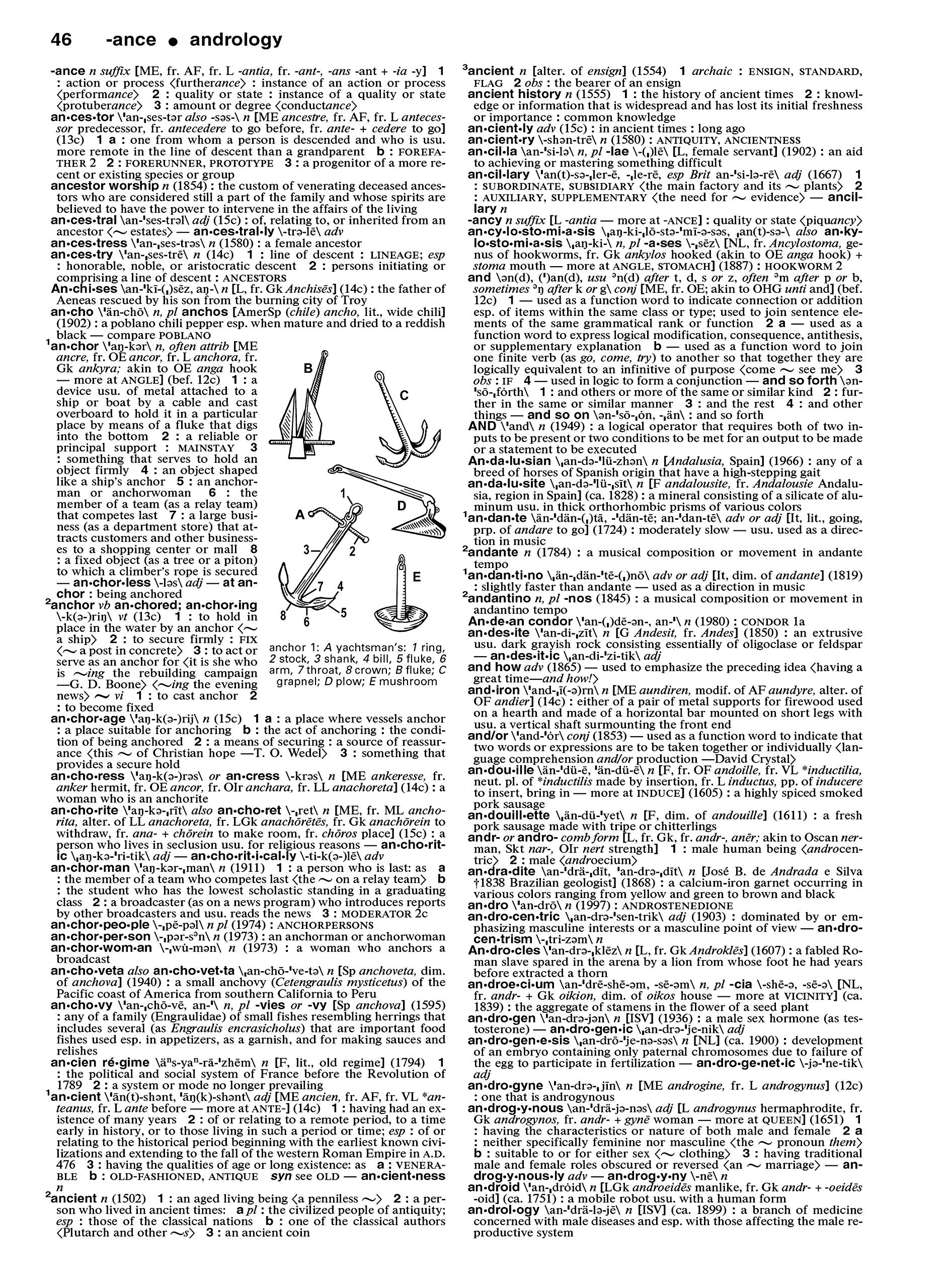 Merriam-Webster Collegiate Dictionary, 11th Edition, Jacketed Hardcover, Indexed, Model 8095