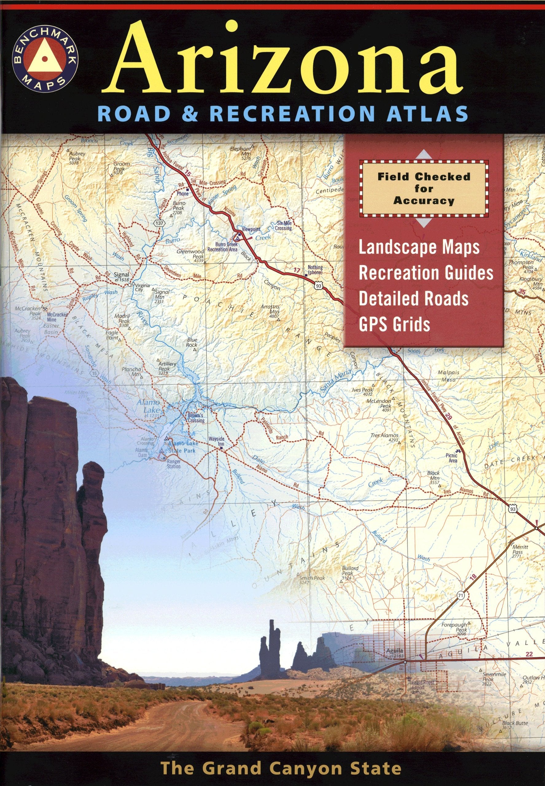 Benchmark Arizona Road & Recreation Atlas,Used