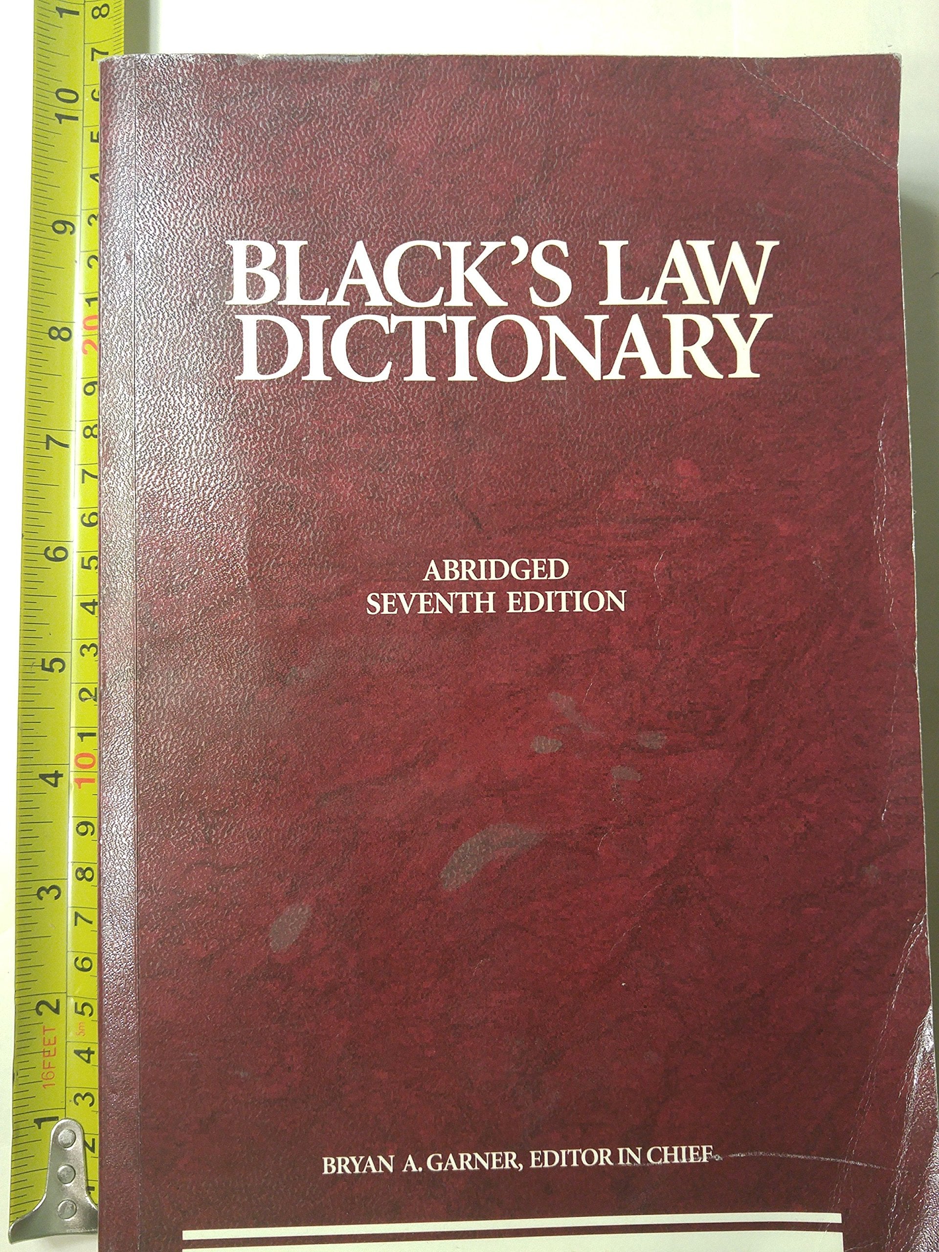 Blacks Law Dictionary, 7Th Edition