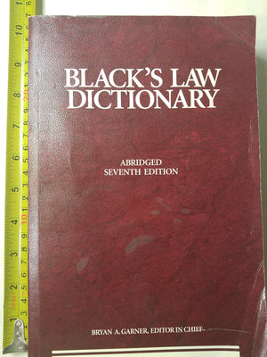Blacks Law Dictionary, 7Th Edition