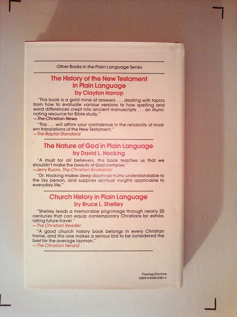 Christian theology in plain language,Used