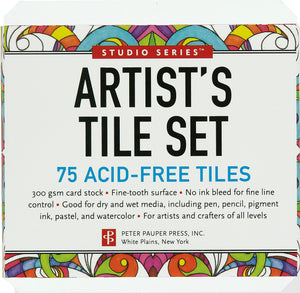 Studio Series Artist's Tiles: White (75 pack),New