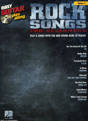 Rock Songs For Beginners: Easy Guitar Playalong Volume 9 (Easy Guitar Playalong, 9),Used