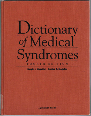 Dictionary Of Medical Syndromes,New