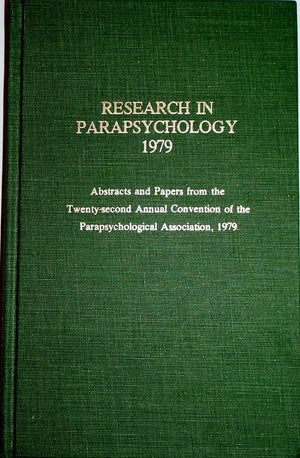 Research In Parapsychology 1979,Used