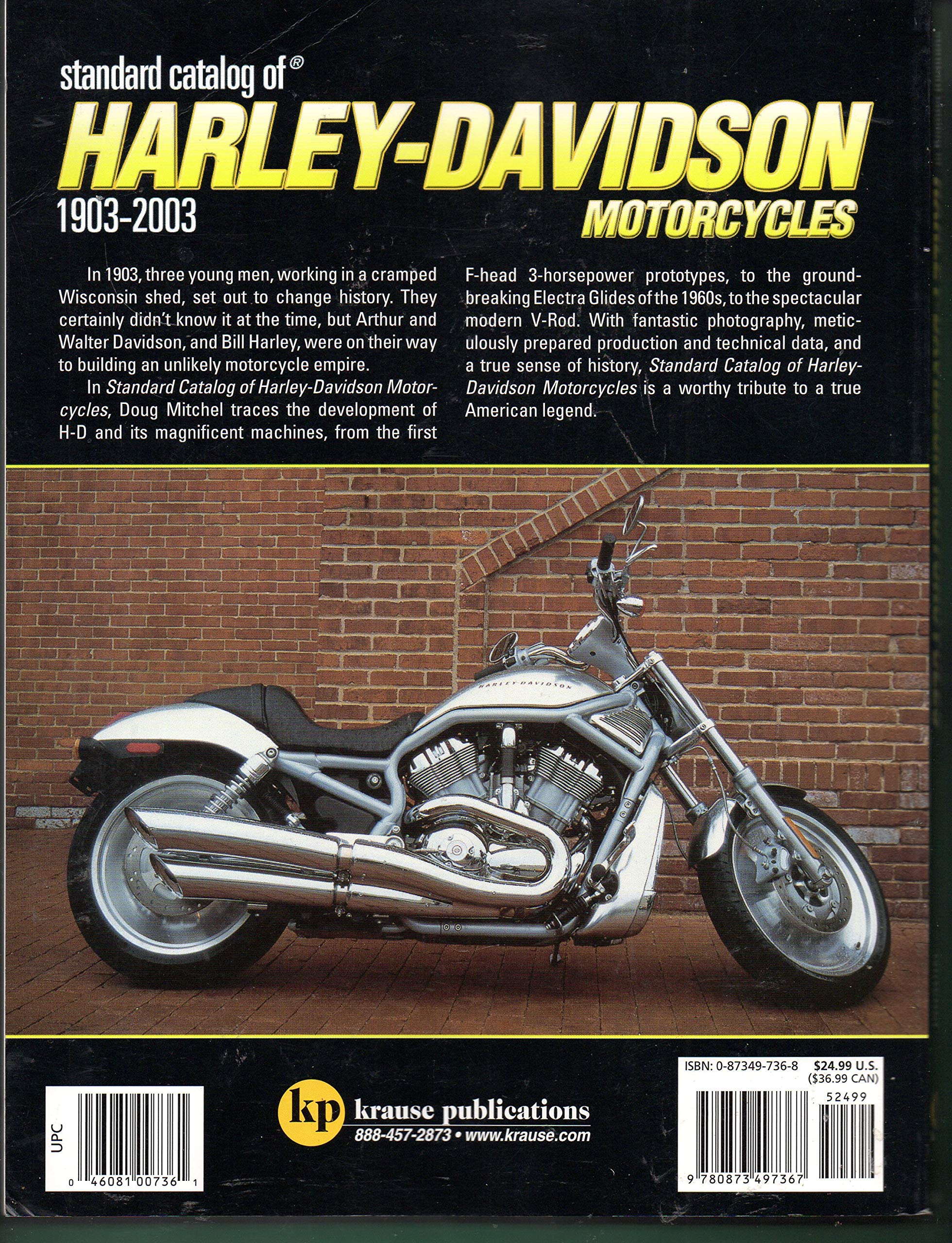 Standard Catalog of HarleyDavidson Motorcycles: 19032003,Used