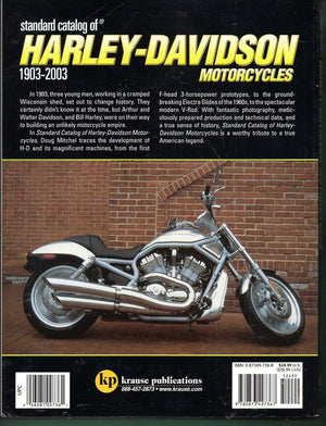 Standard Catalog of HarleyDavidson Motorcycles: 19032003,Used