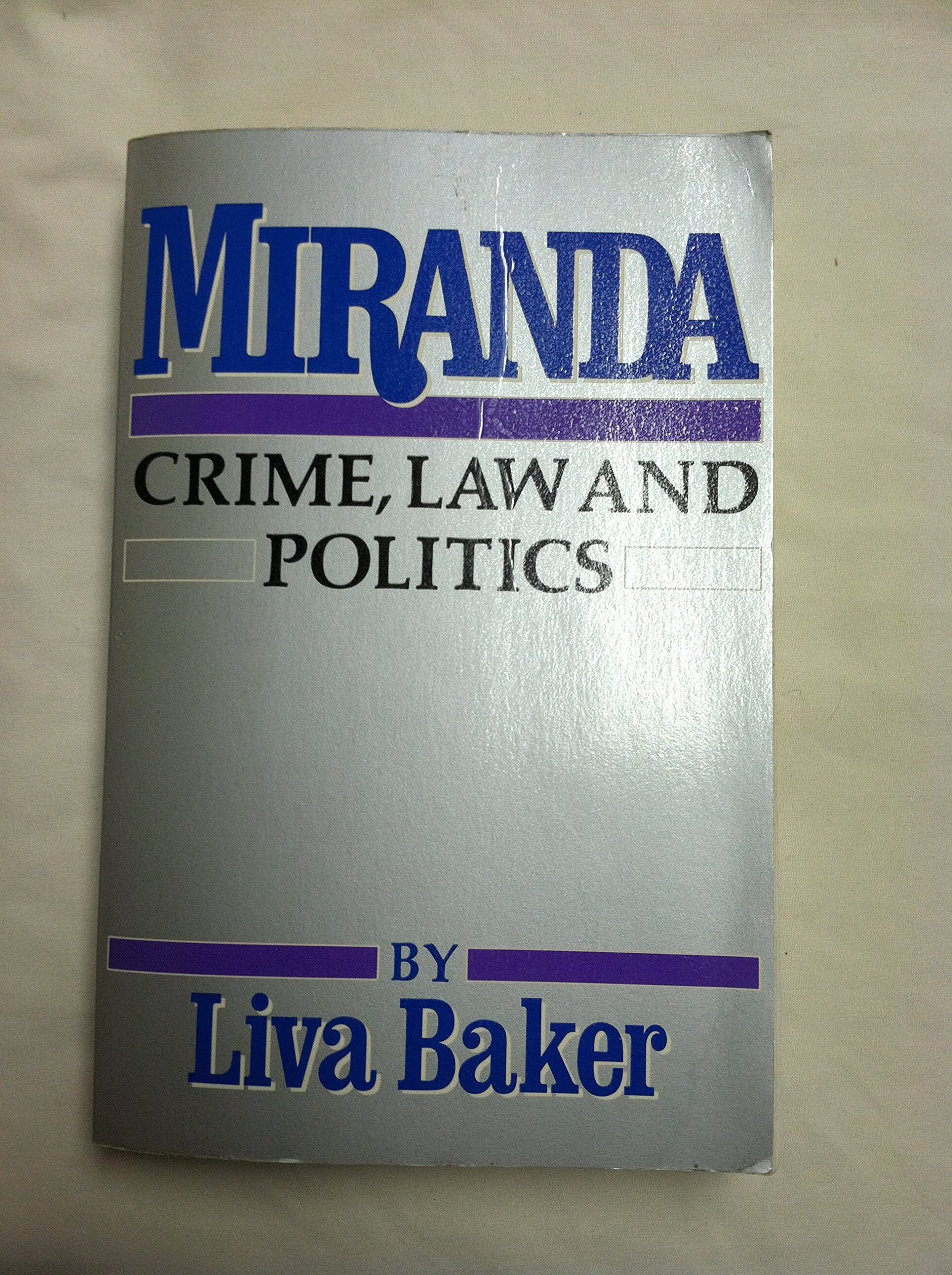 Miranda Crime Law Politics,Used