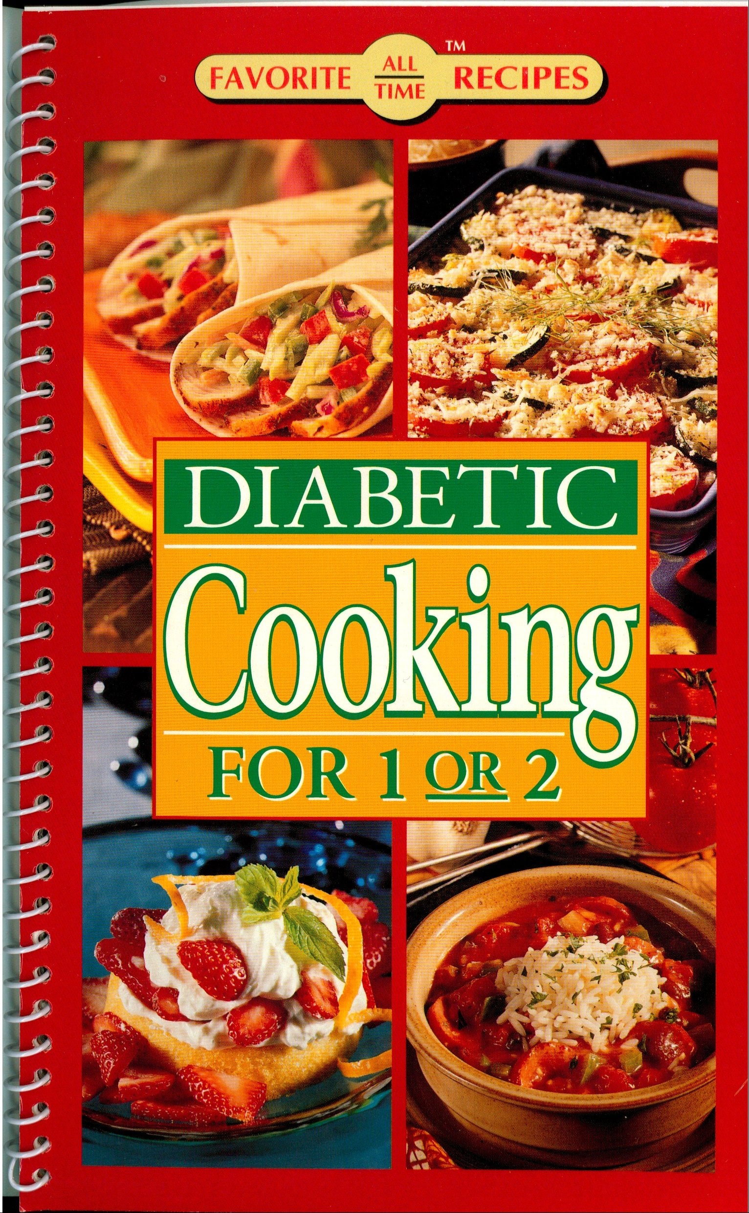 Diabetic Cooking For 1 or 2,Used