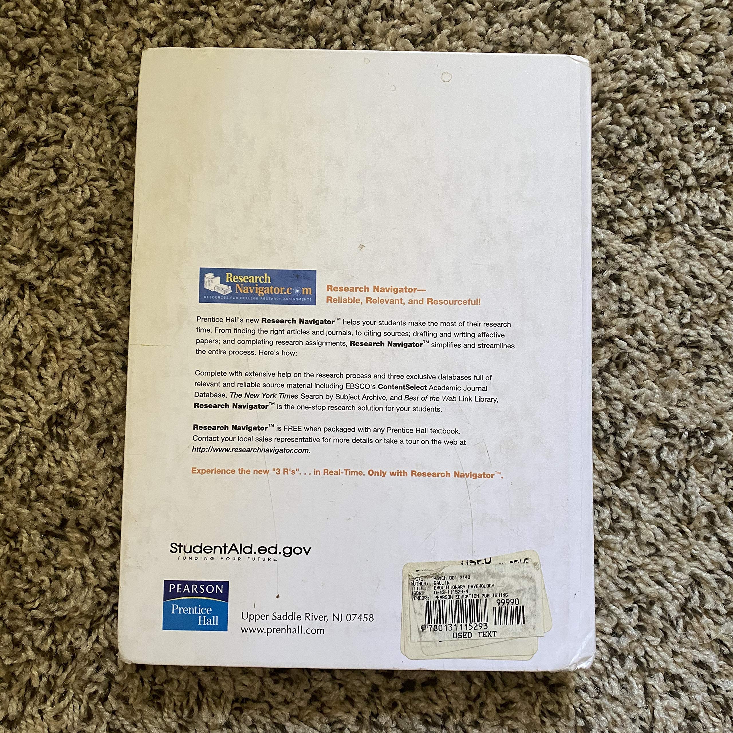 Evolutionary Psychology (2Nd Edition)-used