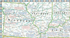 Battlefields of the Civil War Map,New