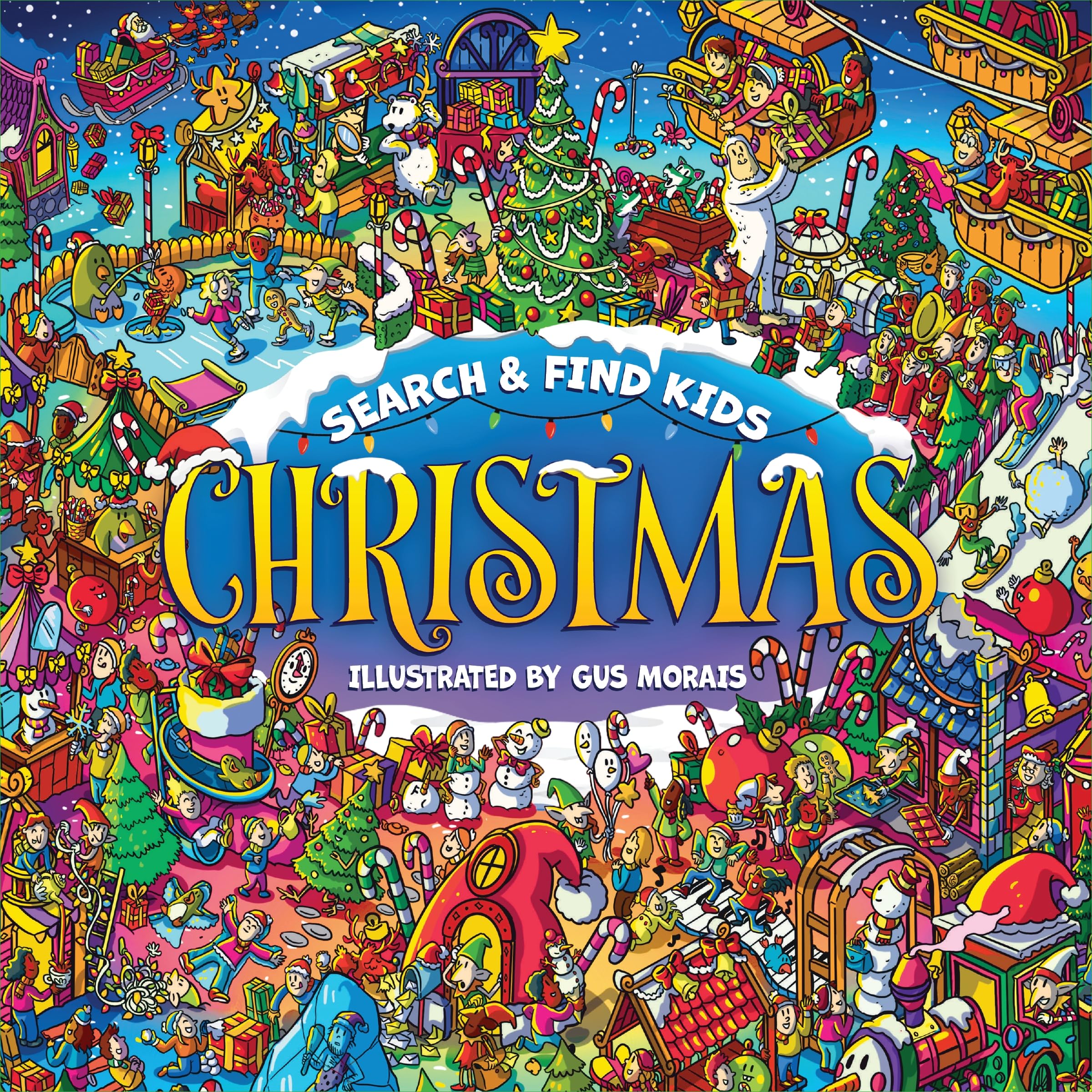 SearchAndFind Kids: Christmas: Spot Santa, Reindeer, Elves, And More!