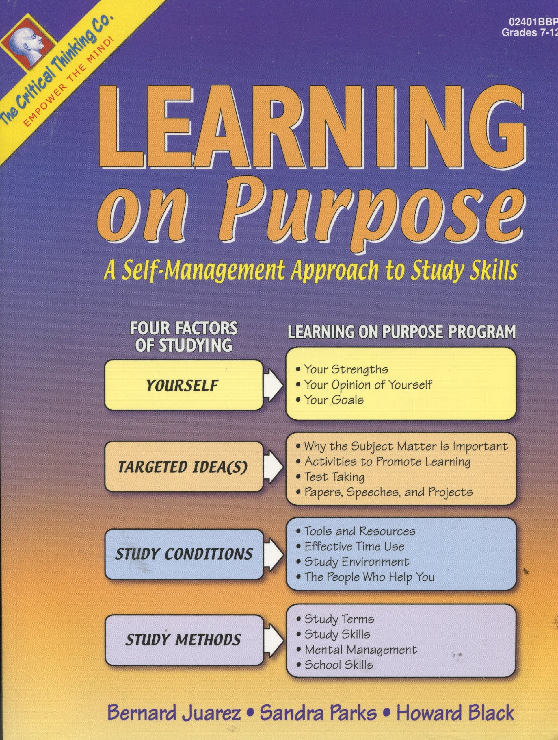 Learning on Purpose: A Selfmanagement Approach to Study Skills Grades 712+,New