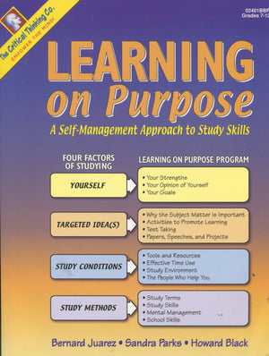 Learning on Purpose: A Selfmanagement Approach to Study Skills Grades 712+,Used