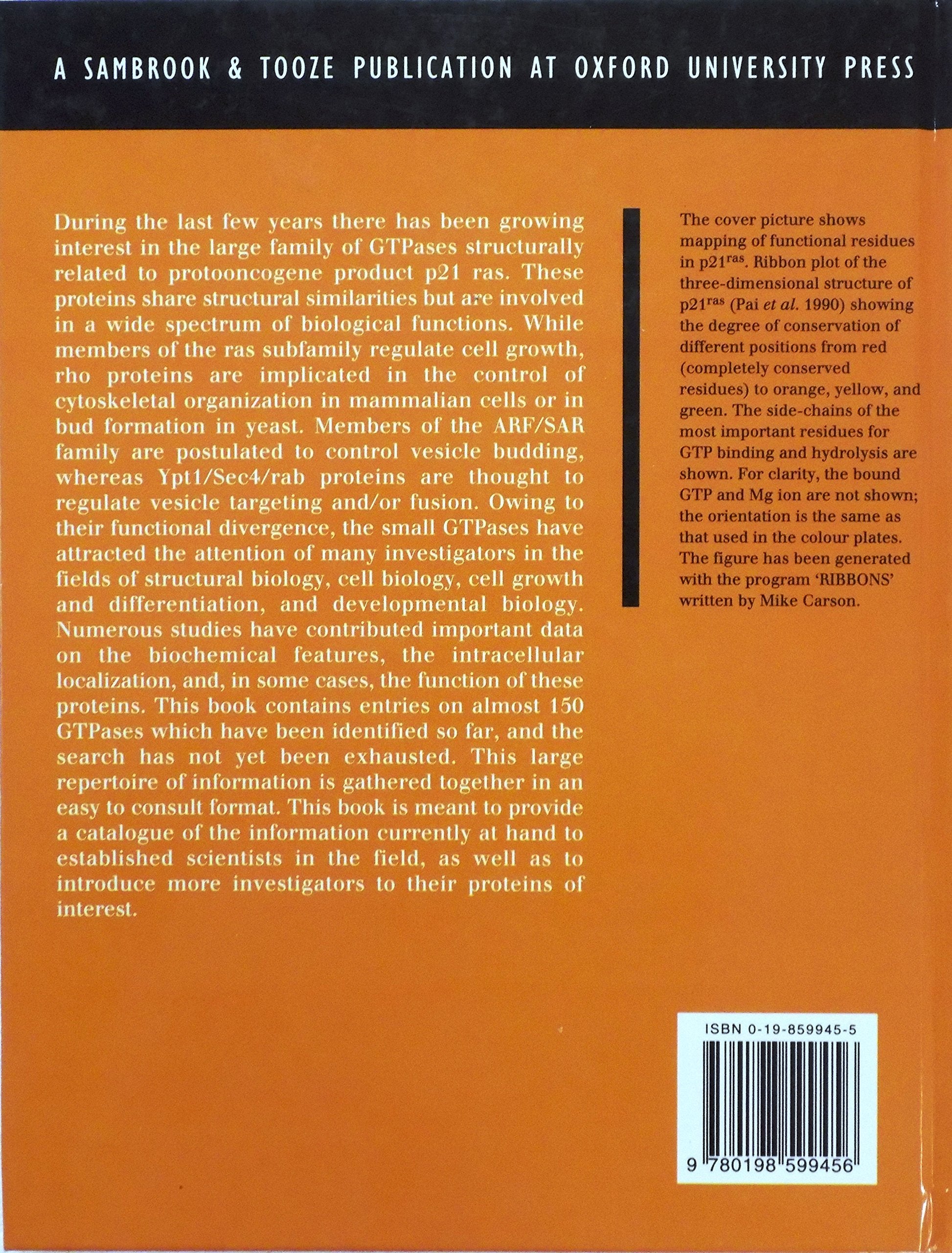 Guidebook to the Small GTPases (Sambrook & Tooze Guidebook Series),Used