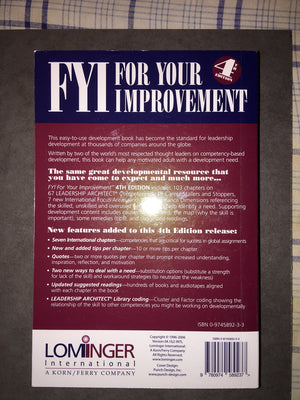 Fyi for Your Improvement,New
