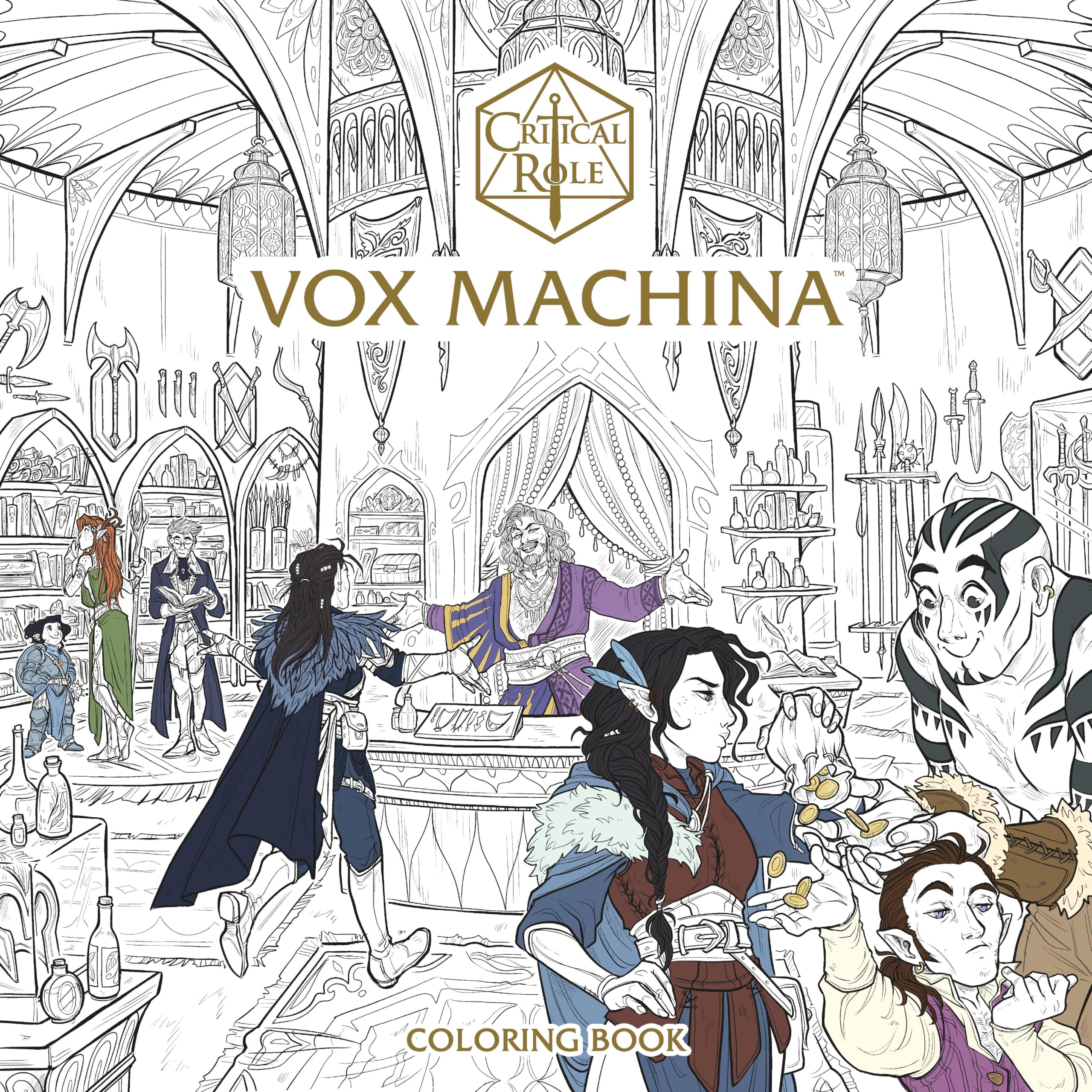 Critical Role: Vox Machina Coloring Book,New