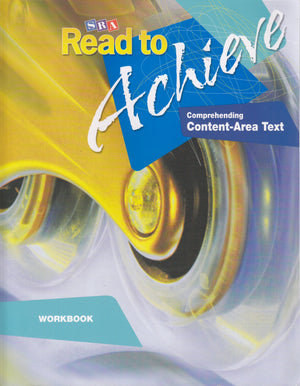 Read to Achieve: Comprehending Content Area Text, Workbook: Comprehending Content Area Text Workbook,Used
