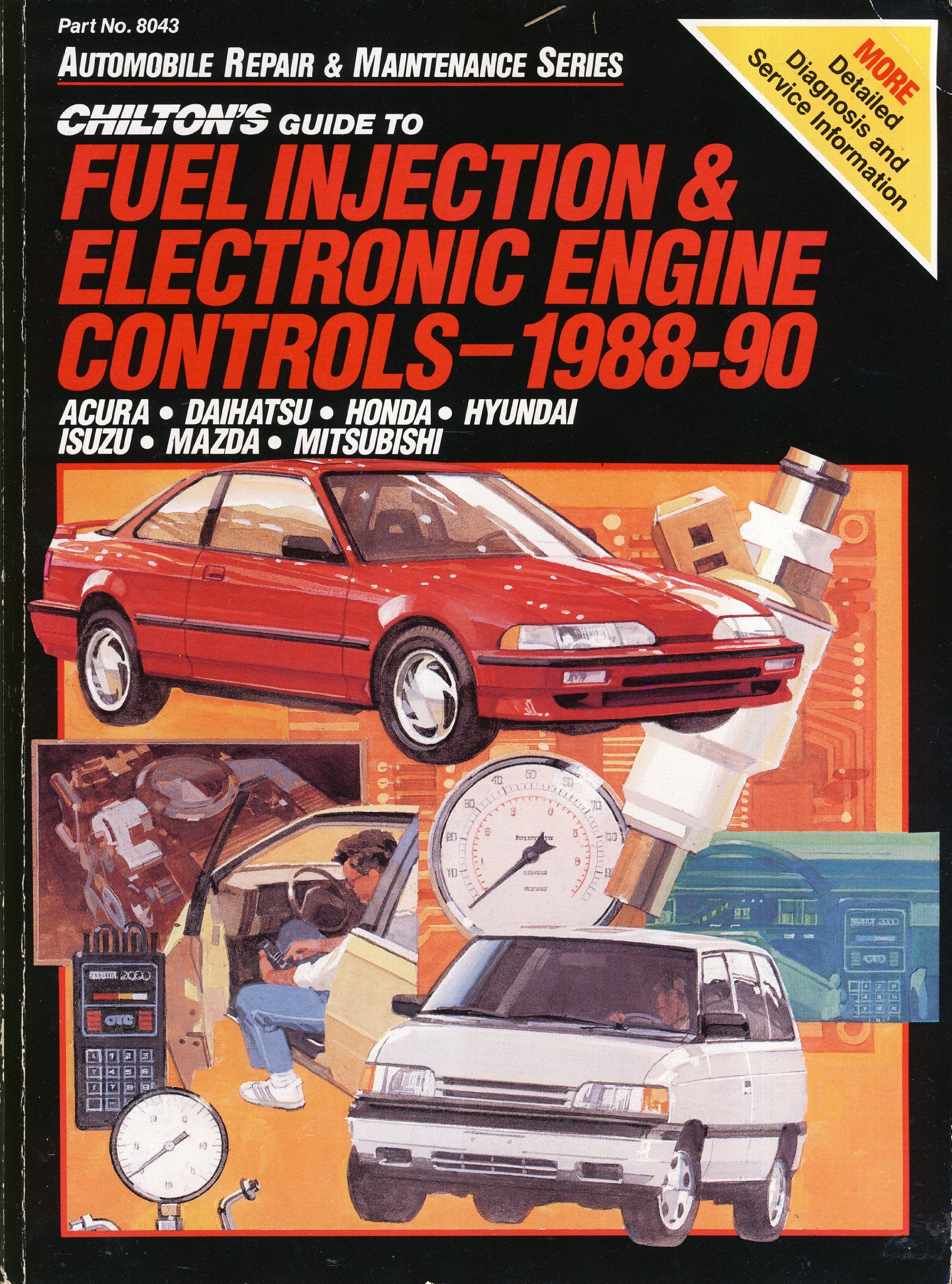 Chilton's Guide to Fuel Injection and Electronic Engine Controls, 198890,Used