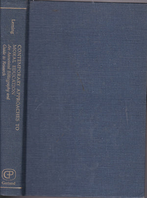 CONTEMP APPROACHES MORAL EDUC (The Garland bibliographies in contemporary education),Used