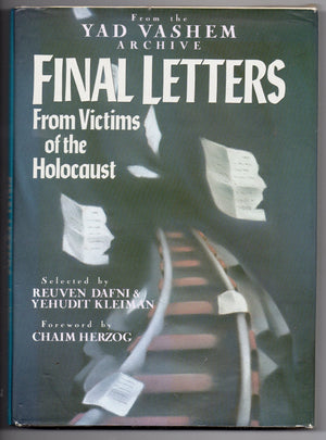 Final Letters: From Victims of the Holocaust,Used