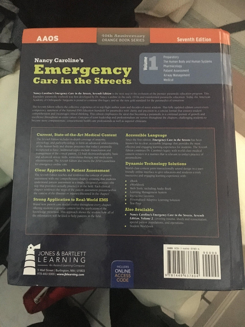 Nancy Caroline's Emergency Care In The Streets (Orange Book),Used