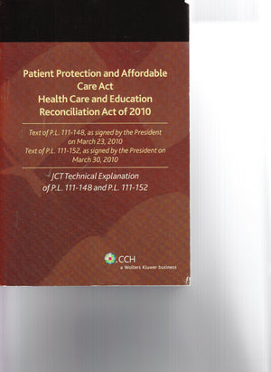 Patient Protection and Affordable Care Act (P.L. 111148) / Health Care and Education Reconciliation Act of 2010 (P.L. 111152) ,Used