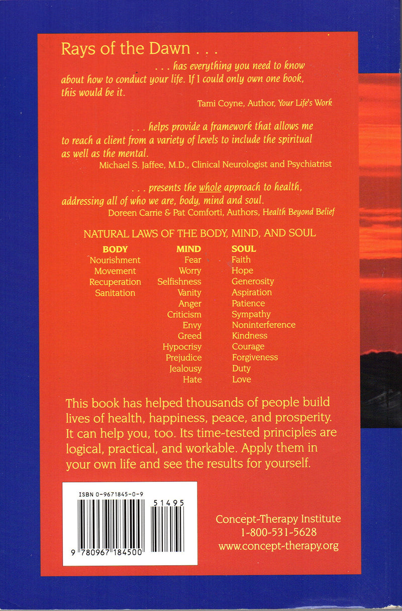 Rays of the Dawn : Natural Laws of the Body, Mind and Soul,Used